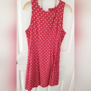 Sleeveless Dress polka dot